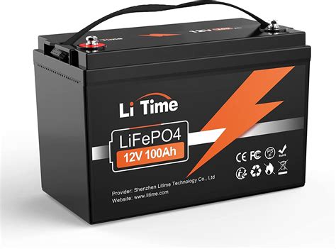 Buy Litime V Ah Lifepo Lithium Battery Built In A Bms Wh