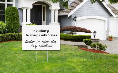 Blank Yard Signs With Stakes Remiawy 6 Pack Lawn Signs Corrugated Plastic 17x12