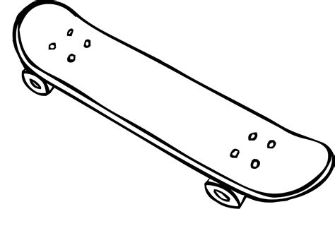 Coloriage Skateboard Imprimer