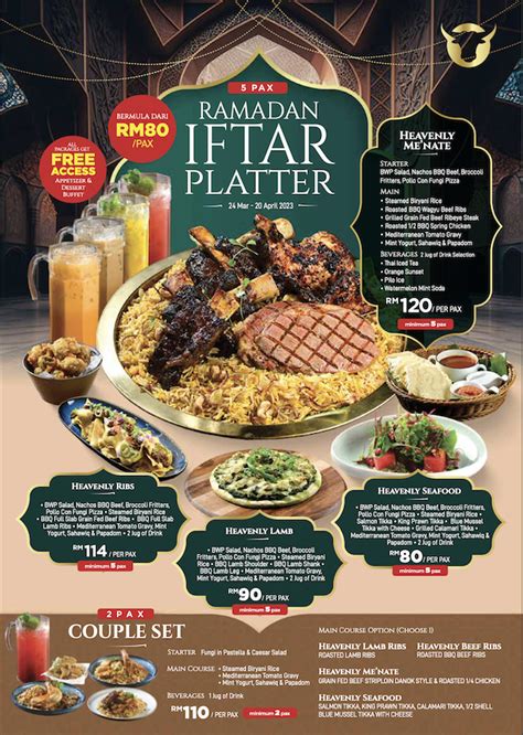 Menate Steak Hub Lancar Ramadan Iftar Platter Iftar Berdua Dan Iftar