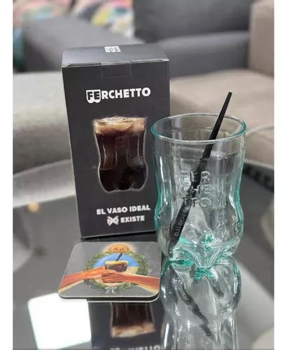 Kit Vaso Fernet Ferchetto Botella Cortada Vidrio Caja Regalo En Venta