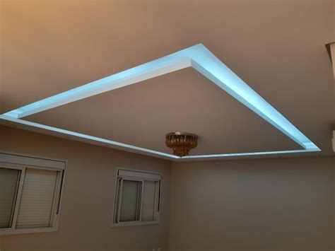 Teto Rebaixado De Gesso Ilumina O Para Sala Stilo Gesso