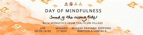 Day Of Mindfulness Sound Of The Rising Tide Nov Komunitas