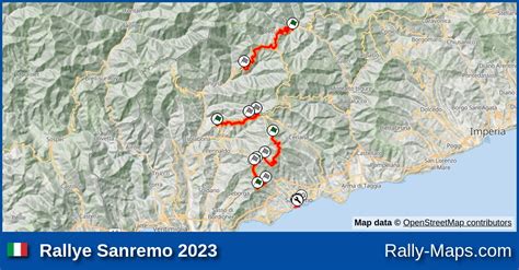 Maps Rallye Sanremo 2023 CIAR Rally Maps