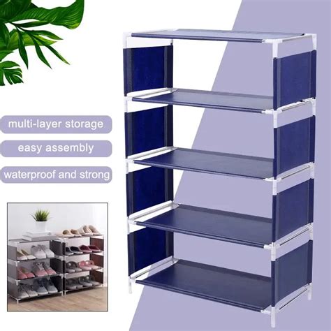 4 5 Schicht Nicht Woven Staubdicht Schuh Rack Lagerung Organizer