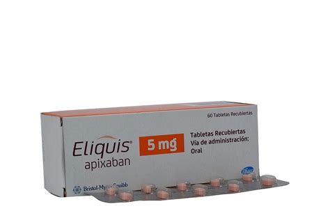 Comprar Eliquis 5 Mg Caja Con 60 Tabletas En Farmalisto Colombia