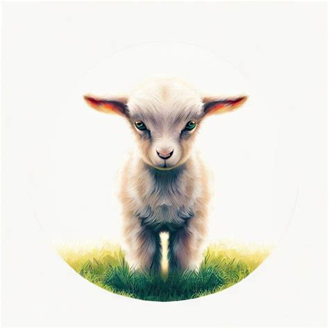 Premium AI Image | Sweet Baby Goat Smile Captivating InnocenceGenerative AI