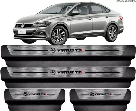 Soleira Aço Inox Puro Volkswagen Vw Virtus Tsi Parcelamento sem juros