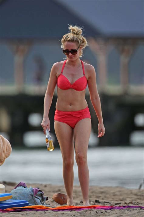 Anna Camp In Red Bikini Gotceleb