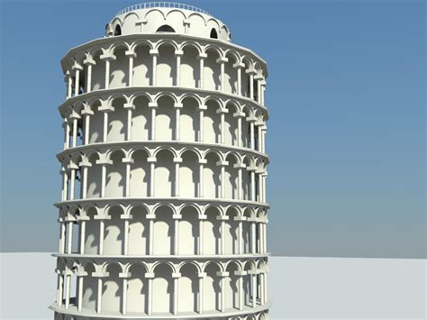 Leaning Tower Pisa 3d Model