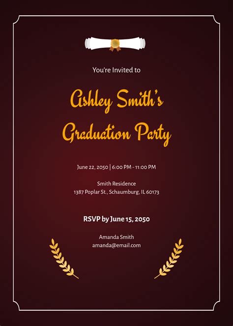 Free Printable Graduation Invitation To Customize Online