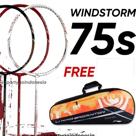 Jual Raket Lining Windstorm S Original Li Ning Ws S Free Tas R