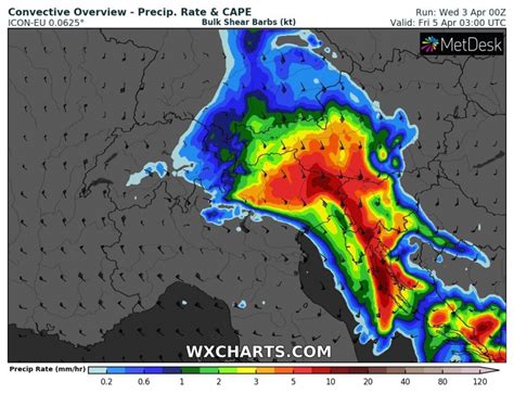 Allerta Meteo FOCUS sul maltempo di Giovedì 4 piogge torrenziali e