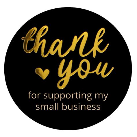 Thank You For Your Purchase Stickers Small Business Etsy