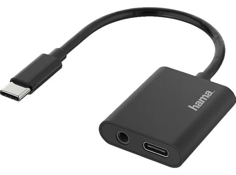 Hama Usb C Stecker Auf Mm Klinke Usb C Buchse Adapter Schwarz