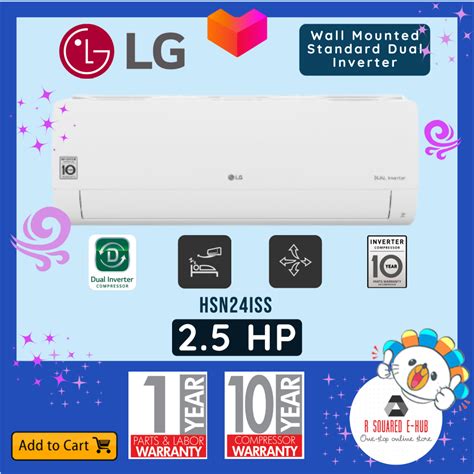 Lg Split Type Wall Mounted Standard Inverter Air Conditioner Fast