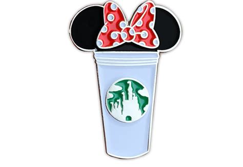 Minnie Castle Coffee Cup Pin Disney Themed Pins Minnie Mouse Pins Etsy