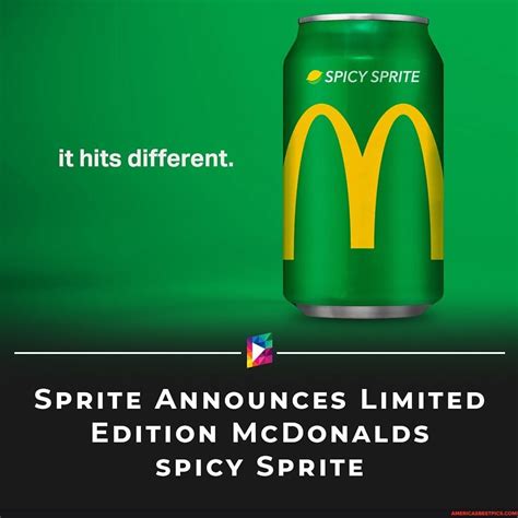 Spicy Sprite It Hits Different Sprite Announces Limited Edition