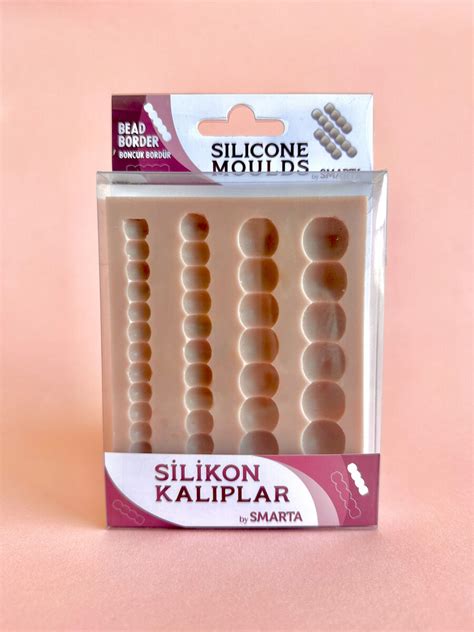 Smarta Silicone Moulds Silikon Epoksi Ve Polimer Kil Kal B Bead Border