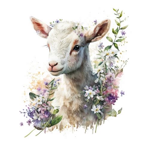 Premium Ai Image There Is A Sheep That Is Standing In The Grass With