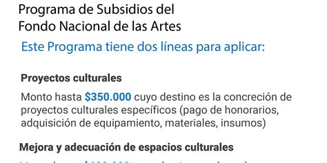 Programa De Subsidios Del Fondo Nacional De Las Artes Silvina Garcia