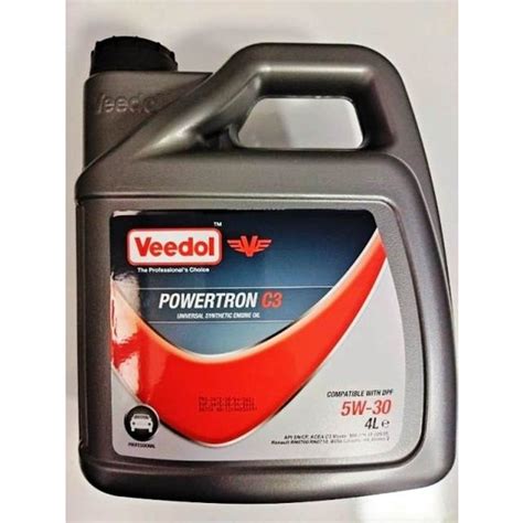 Veedol Powertron C3 5W 30 4 Litre Motor Yağı Üretim Yılı Fiyatı