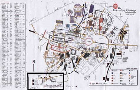 Ole Miss Campus Map