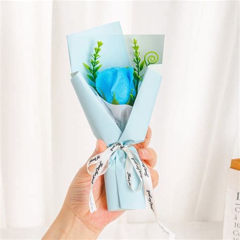 Mini Soap Flower Bouquet Mother S Day Rose Flower Fake Plants Party