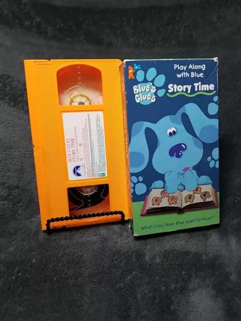 BLUES CLUES STORY Time VHS 1998 Play Along With Blue Nick Jr Orange