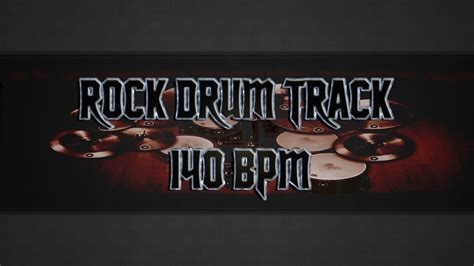 Rock Drum Track 140 Bpm Hqhd Youtube