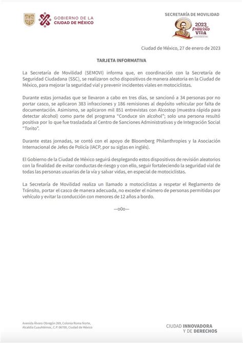 Secretaría de Movilidad CDMX on Twitter Para fortalecer la seguridad