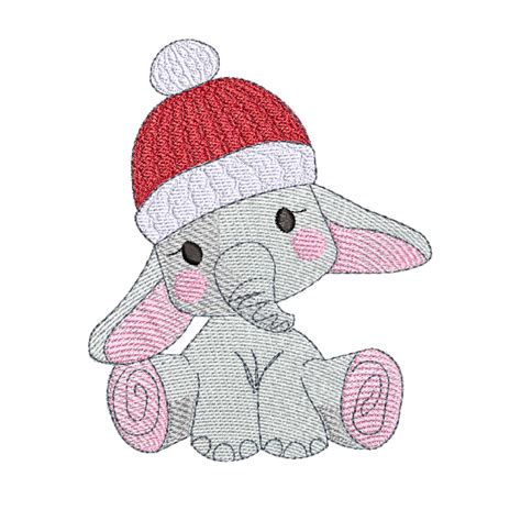 Baby Elephant Machine Embroidery Design Stitches And Strokes