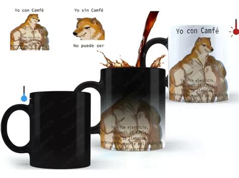 Taza M Gica Cheems Perro Meme Con Caf Sin Caf Artem Meses Sin