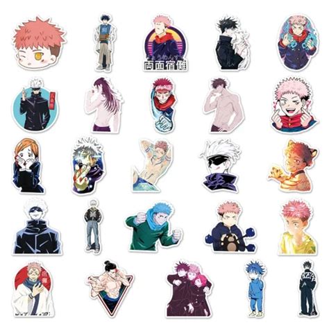 50Pcs Anime Jujutsu Kaisen Stickers Wholesale Stickers