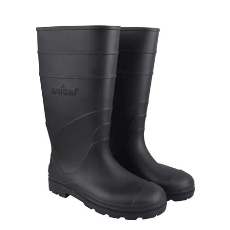 Buy Alko Plus Black PVC Gumboot With Cotton Lining And Without Steel