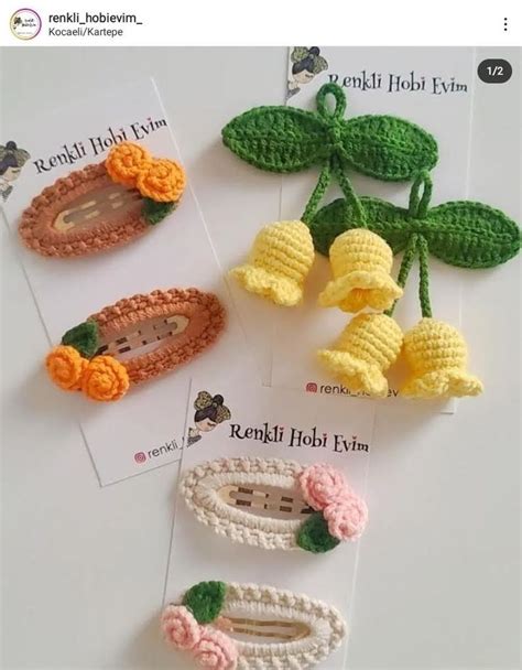 Pin De Mary En Flores Tejidas A Crochet Pinzas Para El Cabello De