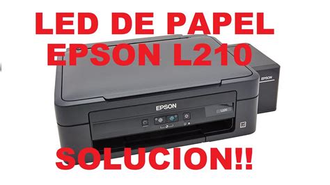 Epson L L L L Atasco De Papel Led De Papel Encendido