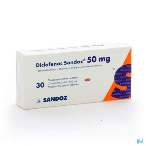 Diclofenac Sandoz 50mg Tabl 30x 50mg Apotheek Vanderhaegen