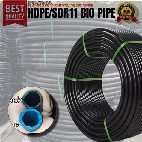 Wzt 90 Meters Black Bio Hdpe Hose Pipe Sdr 11 Pvc 1 Roll Waterline