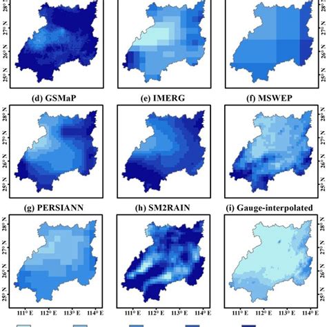 Spatial Distribution Of The Annual Average Precipitation From 2007 To Download Scientific