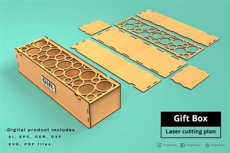 Gift Box Laser Cutting File 545809 Cut Files Design Bundles