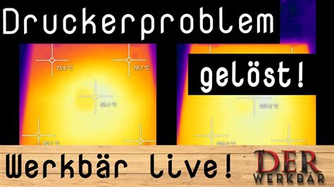 Werkbär Live Auflösung des Druckerproblems beim Ender 3 YouTube