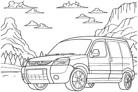 Dibujo Para Colorear Peugeot Cc Dibujos Para Colorear Peugeot