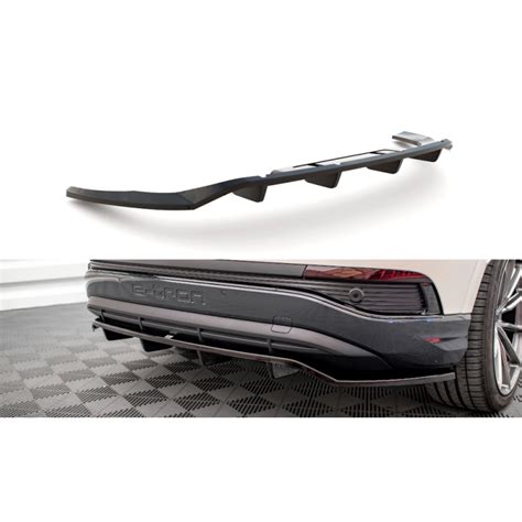 Maxton Design Central Arriere Splitter Avec Une Barre Verticale Audi