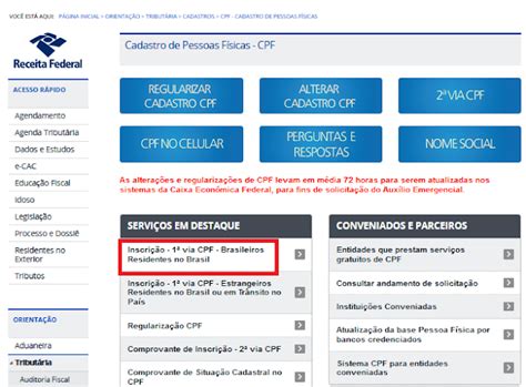 Blog Do Parceiro Saiba Como Tirar A Via Do Cpf Pela Internet No