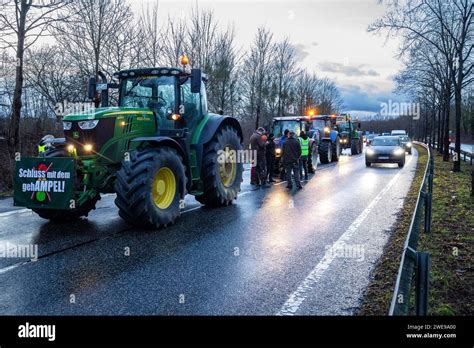 Bauern Proteste Landwirte Blockieren Bundesstra En Rund Um Kassel