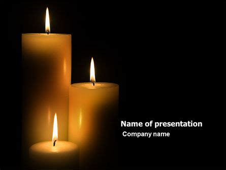 Plantilla de PowerPoint - velas, fondos | 03822 | PoweredTemplate.com