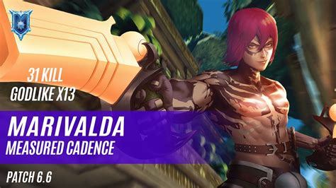 31 KILL GODLIKE X13 MARIVALDA CASPIAN PALADINS COMPETITIVE NEW PATCH 6