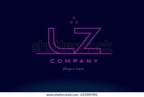 Lz L Z Letter Alphabet Text Stock Vector Royalty Free