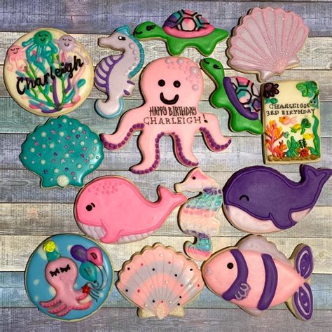 Under The Sea Themed Cookies Etsy